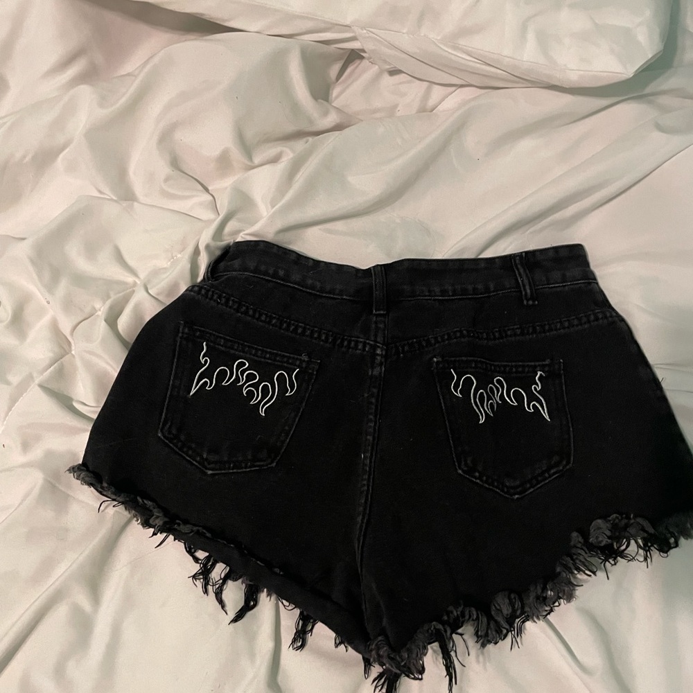 Shein black denim shorts. Lightly worn.